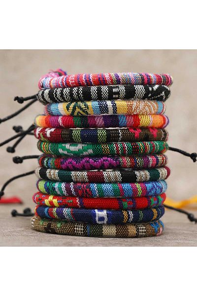 Choice Multicolor 12 Boho Surfer Beach Bracelet Set Men & Women Braided Boho Summer Bracelets Handmade Fest
