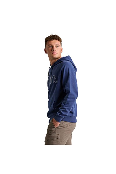Slam Logo Hoodie Men's Blue Sweatshirt Men's Sweatshirt A106009S00