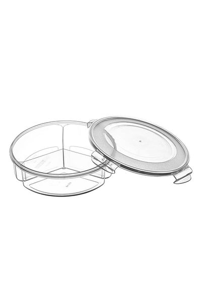 ASPARTAM Fresh Box Round Compartment Storage Container - 1350 ml