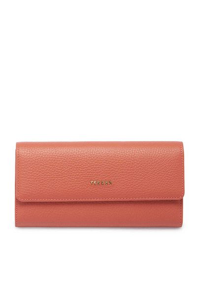 Tergan Pink Genuine Leather Women's Wallet - S1Cb00005719-S2A