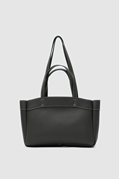 Shule Bags Marlove Deri Omuz Çantası Siyah