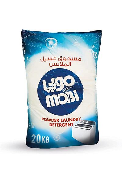 MOBI Laundry Detergent Powder for Semi-Automatic, Top Load Washing Machines, 20kg
