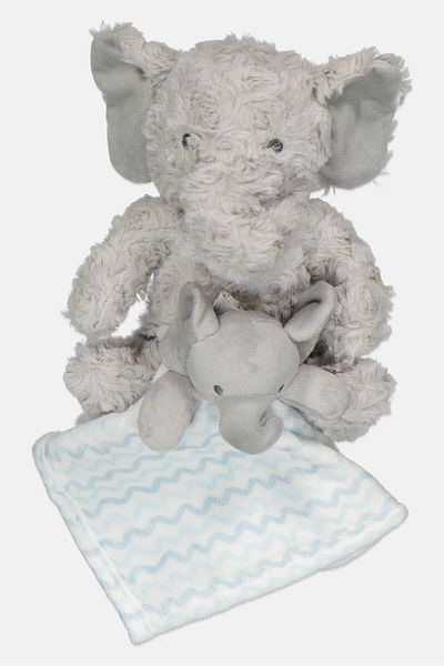 Snuggle Tots Baby Elephant Plush Toy And Comforter Set