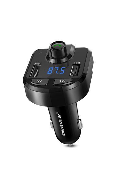 OEM Modulator FM Bluetooth, transmitator MP3, 12/24 V, 2x USB cu functie de incarcator 3.1A si 1.0A, neg