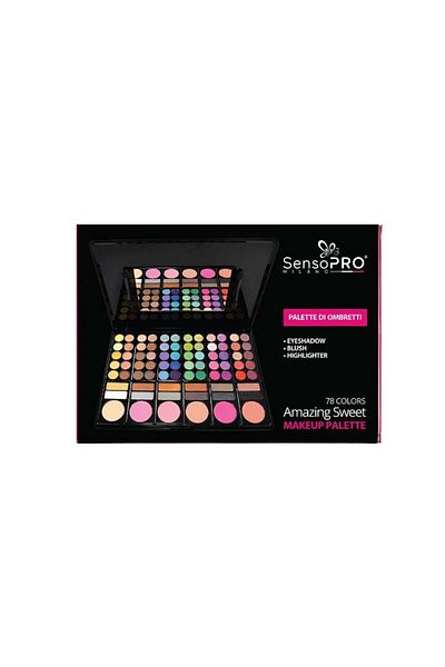 SensoPRO Milano Makeup kit, SensoPro, Palette Di Ombretti, 78 colors, Amazing Sweet