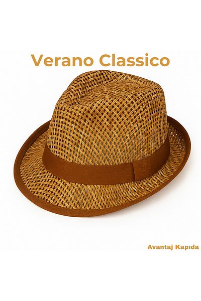Avantaj Kapıda Γυναικείο καλοκαιρινό καπέλο Fedora Verano Uomo Premium – Αναπνεύσιμο, Αδιάβροχο, Στυλ παραλίας και πόλης