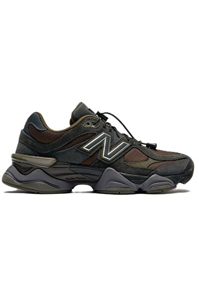 New Balance 9060 Lastik Bağcıklı Hakiki Deri Unisex Günlük Spor Ayakkabı Kahv...