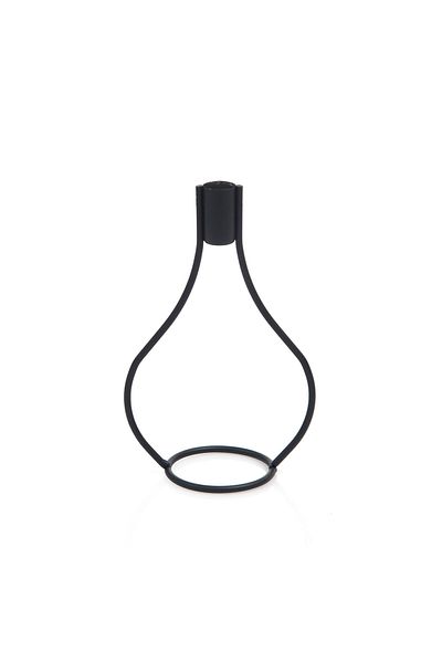 La Deco Decorative Vase Candlestick - Black - 21X13X8 cm