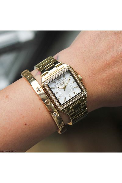 MICHAEL TOMMY Mt325003Lsb33 Women Wrist Watch with Steel Band