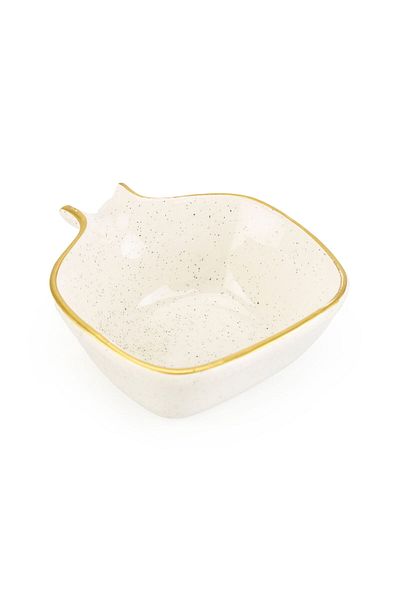 MATMEL Ceramic Pomegranate Snack Bowl - Cream - 10 cm