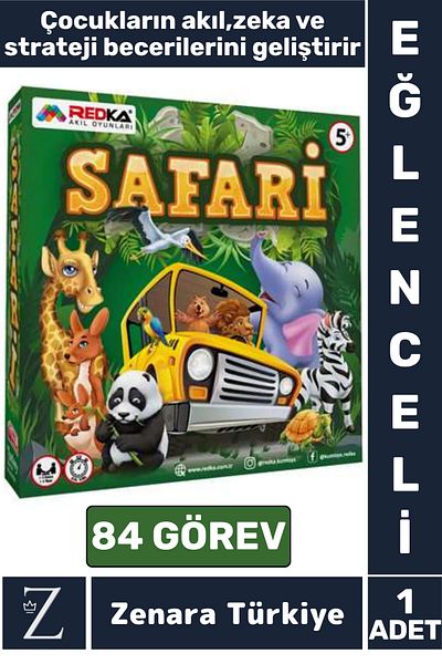 Zenara Visual Perception Strategy Skill Nature Safari Jungle Animal Knowledge Educational Fun Learning Game Safari