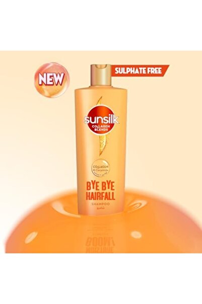 Sunsilk Bye Bye Hair Fall Collagen Shampoo 350ml + Conditioner 275ml – Stronger, Thicker Hair Care