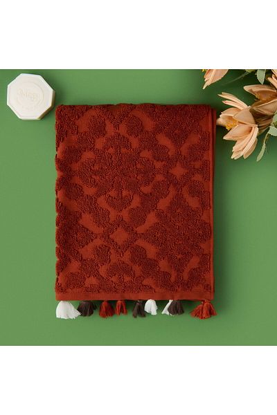 MATMEL Earthy Hues Juan Face Towel - Burgundy - 50X90 cm