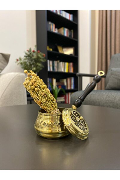 Layla Copper Pirinç Gold Renk Tütsülük Üzerlik Otu Hediyeli