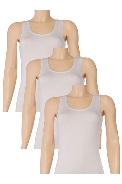 Fanilam Star Thick Strap Lycra Women's Tank Top 3-Piece – Breathable, Soft and Natural