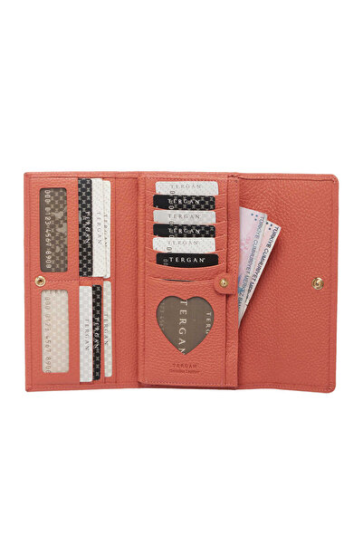 Tergan Pink Genuine Leather Women's Wallet - S1Cb00005719-S2A