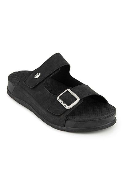 Muya Mamaki Anatomical Sole Heel Spur Men's Slippers Black