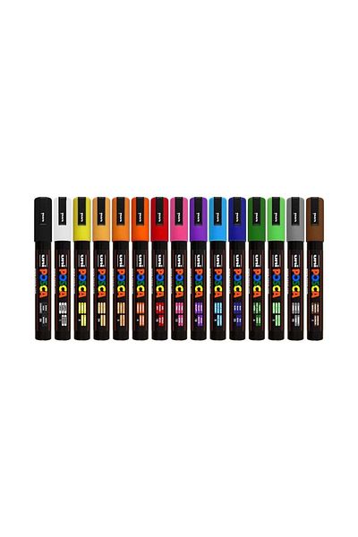 Uni -Ball Posca 1.8-2.5 Water Based Painting Marker 16 Pcs