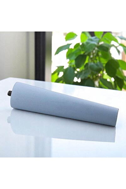 GLASWEN Picior din lemn 12 cm albastru deschis cu dispozitiv de fixare cu șurub M8 Mobilier dulap scaun picior suport canapea