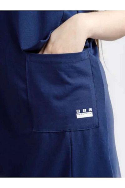 Bumbăcel Rochie cu mânecă scurtă pentru dame din bumbac