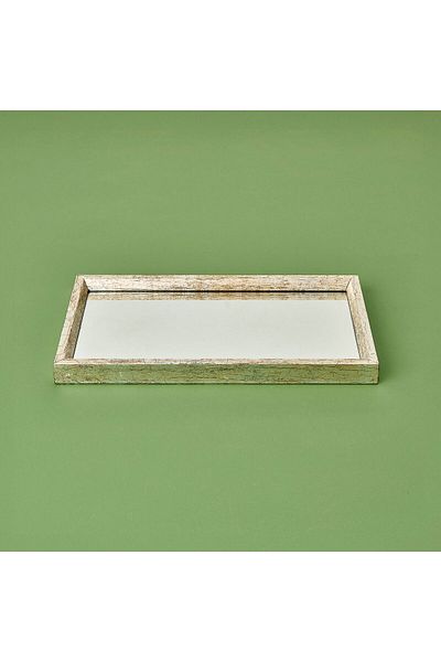 MATMEL Luna Decorative Tray - Silver - 15X26 cm