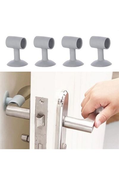 Skygo Buffer ®   4 Multi-Purpose Vacuum Door Stoppers, Cable Organizer, Phone Fixer