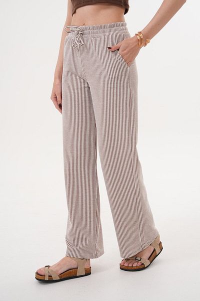 Laressi Lace-Up Striped Trousers