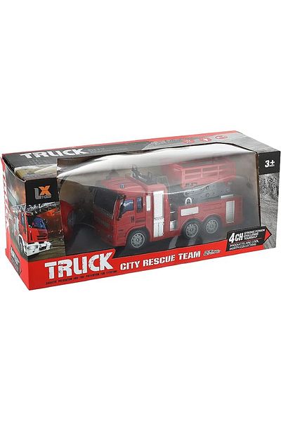 rexa City Service Series R/C Fire Truck Toy – Remote Control Fire Engine for Kids 30 cm