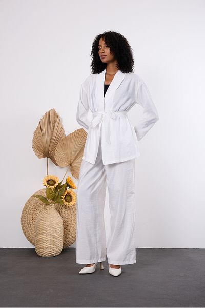 Bolivente Ecru Oversize Kimono Set