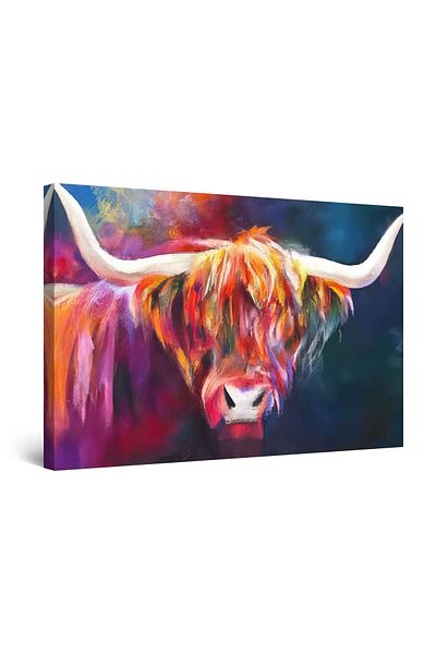 startonight Tablou DualView Startonight Bizon rosu, luminos in intuneric, 80 x 120 cm