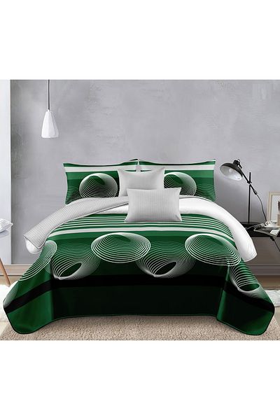 CHIRASO CHIRASO Finet Bedding Set, 6 Pieces, 2 Persons, Sheet 245x250, Quilt 200x230, 4 Pillowcases, Print