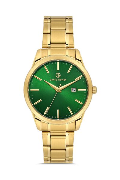 DAVID GUNER Yellow Dial with Yellow Coating Men's Watch Dg-8754Ga-B10