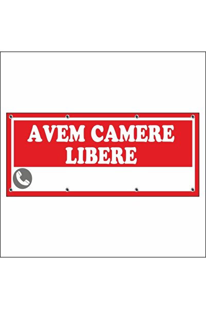 media Banner "Avem camere libere" model 2, 150 x 60 cm