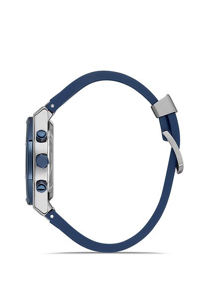 DAVID GUNER Men's Watch with Silver Blue Coated Blue Dial Dg-8821Gd-L3