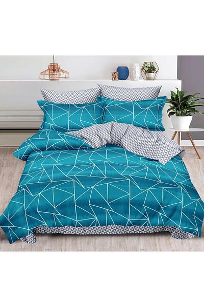 CHIRASO CHIRASO Finet Bedding Set, 6 Pieces, Fitted Sheet 180x200, Duvet Cover 200x230, 4 Pillowcases, Print