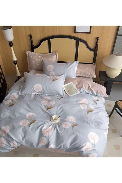 CHIRASO CHIRASO Finet Bedding Set, 6 Pieces, Double Bed, Sheet 180x200, Duvet Cover 200x230, 4 Pillowcases
