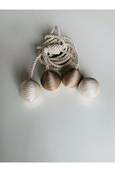 DİLETTO 4 Ball Braçol Cornice Mounted Curtain Accessory