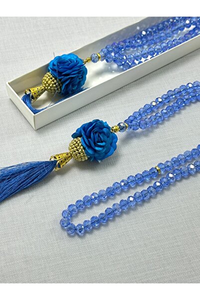 Deniz Elmasları Set de mărgele de rugăciune din cristal cu trandafiri, pentru...