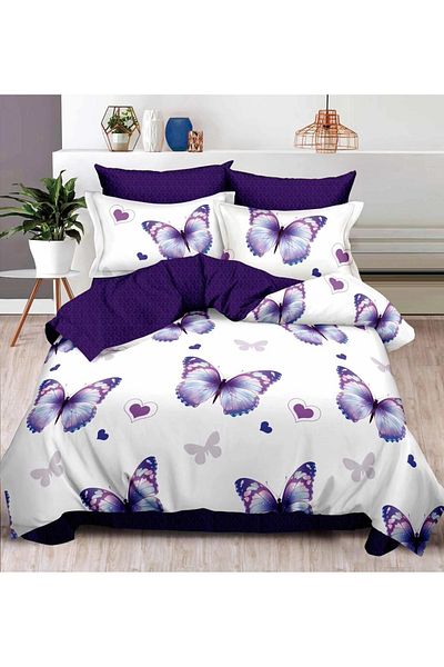 CHIRASO CHIRASO Finet Bedding Set, 6 Pieces, Double Bed, Sheet 180x200, Duvet Cover 200x230, 4 Pillowcases