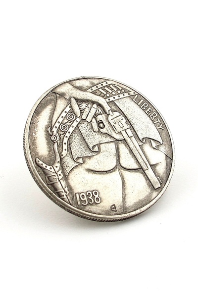 Solfera Revolver Tabanca Vestern Eskitme Hatıra Koleksiyon Metal Şans Hatıra Parası CP023