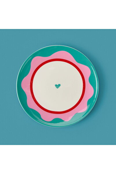 MATMEL Kitchen Granny Dessert Plate - Green / Pink - 19 cm