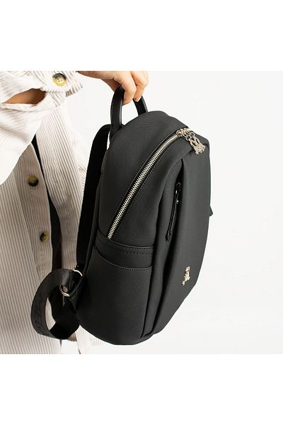 Getcho Meris Women's Black Backpack - Lightweight and Suitable for Daily Use, Multi-Compartment Design