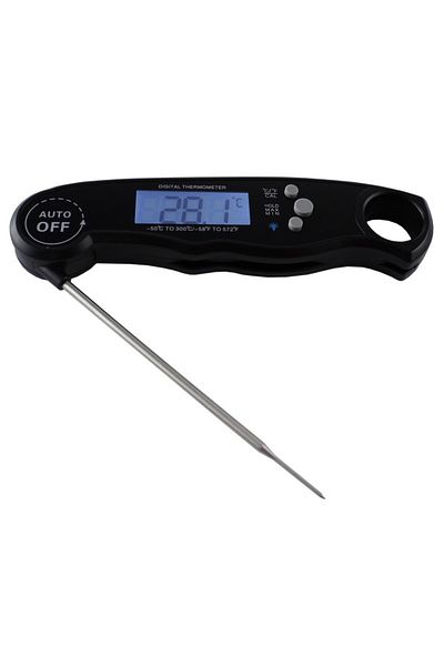 OEM Digital thermometer with food probe, IP67, illuminated LCD, magnet, automatic on/off