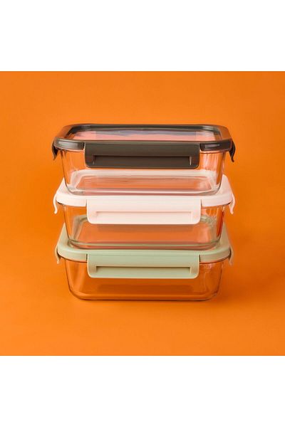 MATMEL Freeze Glass Storage Container - - 1.5 Lt