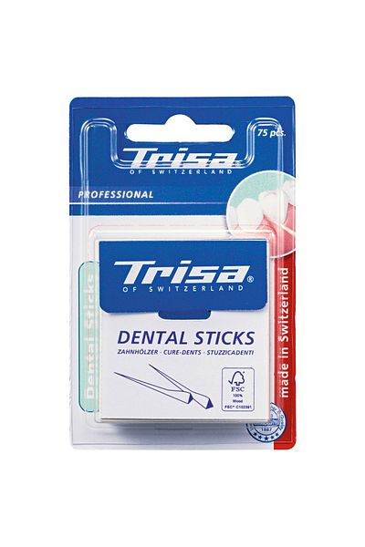 Trisa wooden toothpicks, 75 pieces, Code 901350