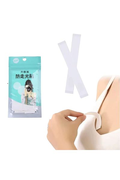 Mu Art Ahşap Mrt Transparent Clothes and Clothes for Clothes Double-Sided Clothes Fixing Low-Cut Concealer Tape Art