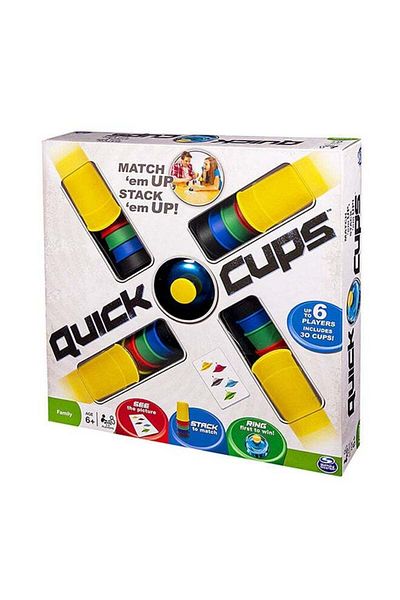 MARAH TOYS Spin Master Games: Set of Multicolored Speed Cups for Matching and Stacking (2 to 6 Players)