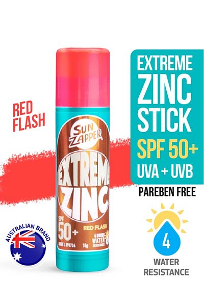 Sun Zapper Extreme Zinc Stick Red Flash Spf 50+ 15g