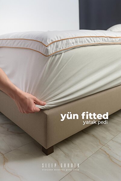 Sleep Garden Yün Yatak Pedi Fitted Tek Kişilik (100x200)