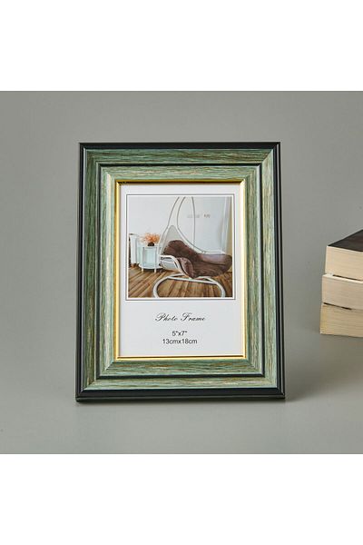 İpek Silk Photo Frame - Green / Gold - 13X18 cm